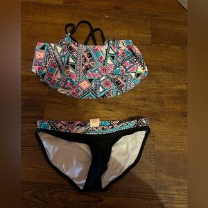 girls colorful swimsuit